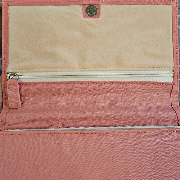 #Sabika #Trifold Pink #Travel #Jewelry #Organizer Faux #Leather #NWOT - Picture 12 of 16